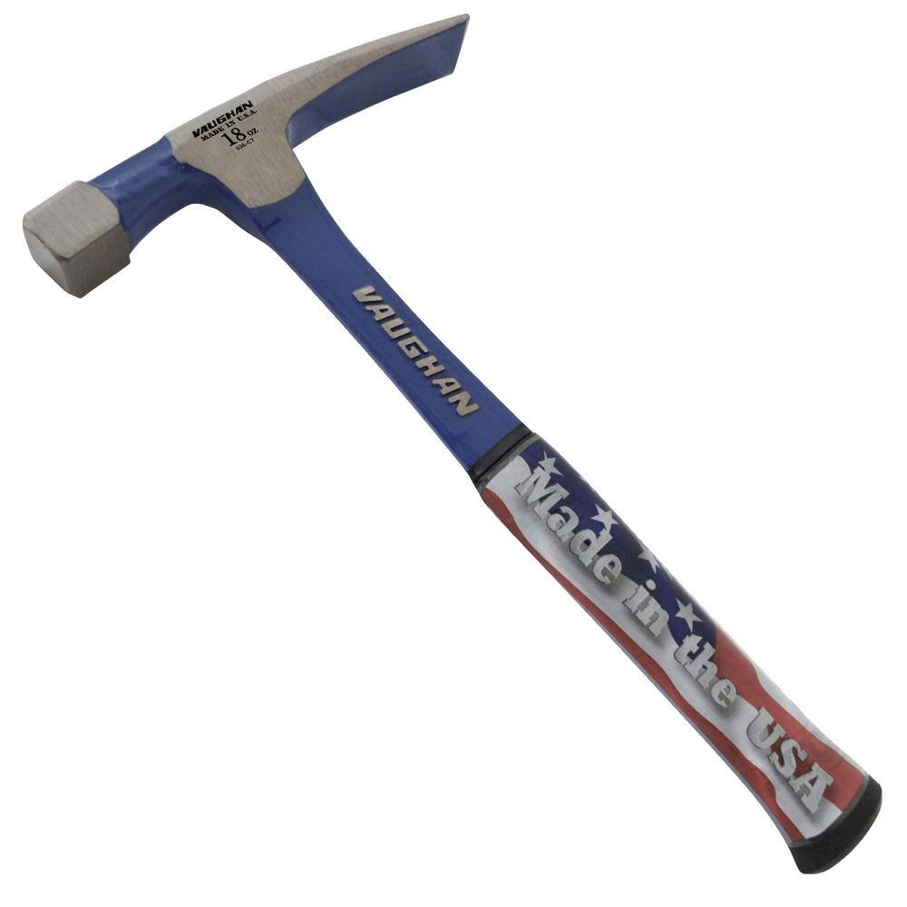 Vaughan 18 oz. Steel Bricklayer Hammer with 11 in. Handle ABL18