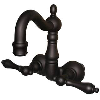 Kingston Brass Vintage 2-Handle Wall-Mount Clawfoot Tub Faucets in Oil Rubbed Bronze HCC1071T5