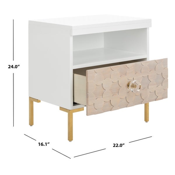 SAFAVIEH Couture Sylvie 1 Drawer Side Table - 22