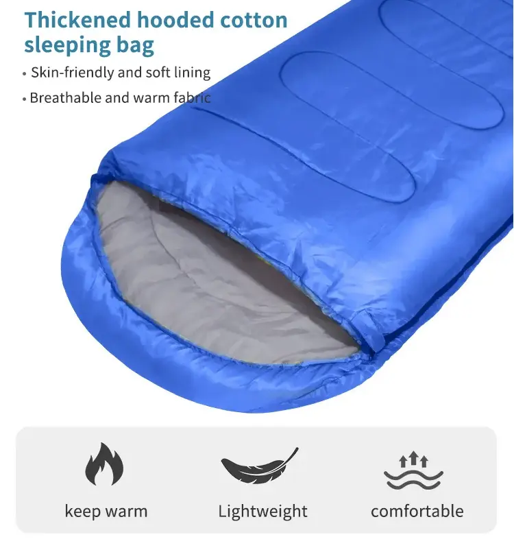 Polyester Sleeping Bag full Winter saco de dormir Outdoor Camping Envolpe For Camping sleeping bags