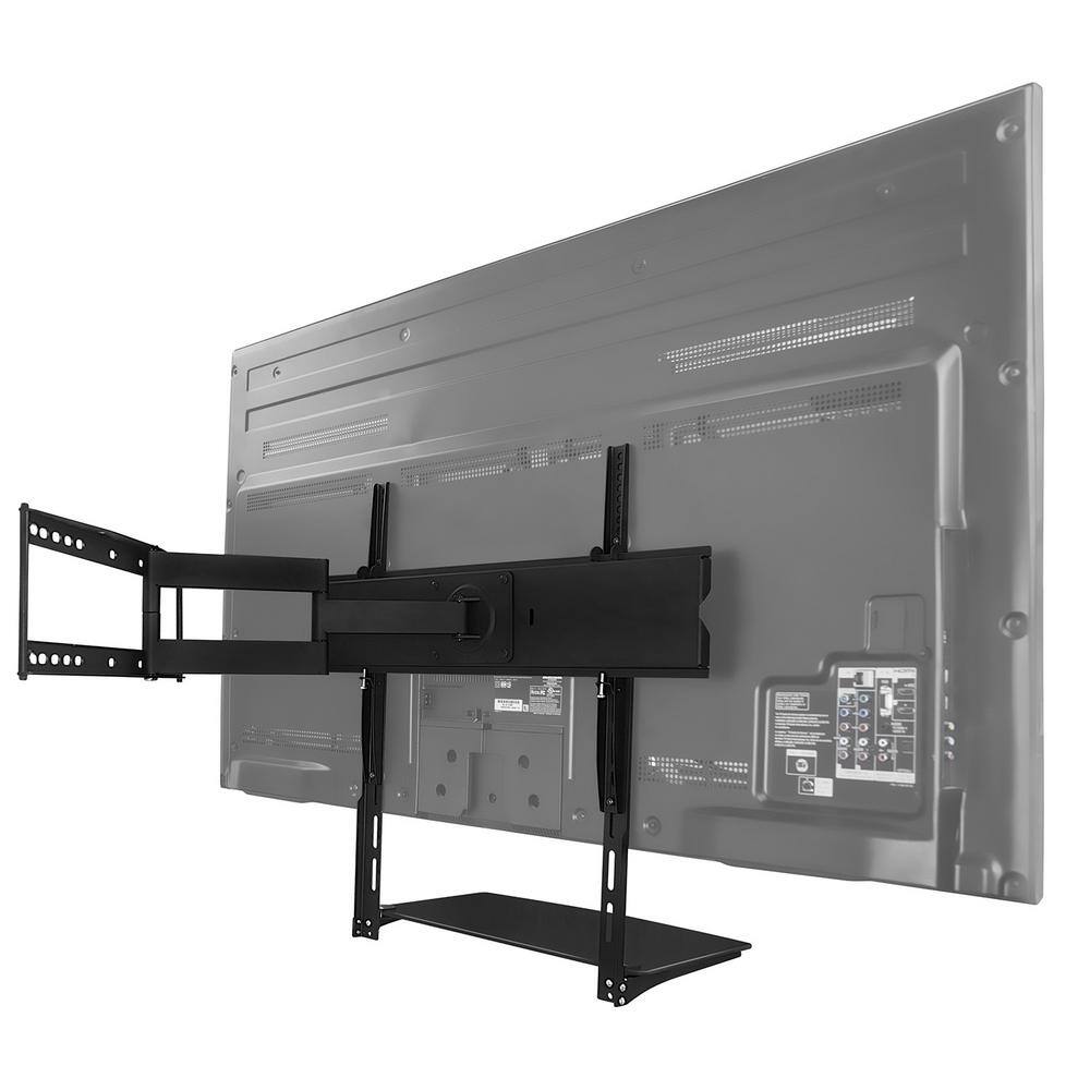 mount-it! AV Component Shelf for Wall Mounted TV 1 Tempered Glass Shelves MI-8401