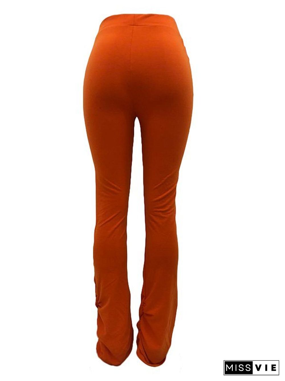 High Waisted Stacked Stretch Pants