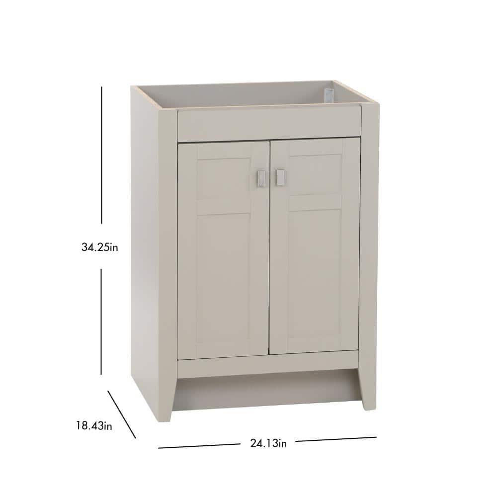 Home Decorators Collection Bladen 24 in W x 184 in D x 3425 in Bath Vanity Cabinet Only in Gray