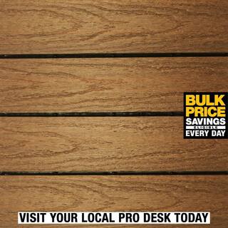 NewTechWood UltraShield Naturale 1 ft. x 1 ft. Quick Deck Outdoor Composite Deck Tile in Peruvian Teak (10 sq. ft. Per Box) US-QD-ZX-TK