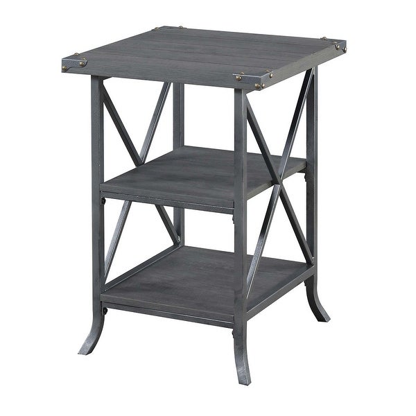 Carbon Loft Brookline 2-shelf Rustic Industrial End Table