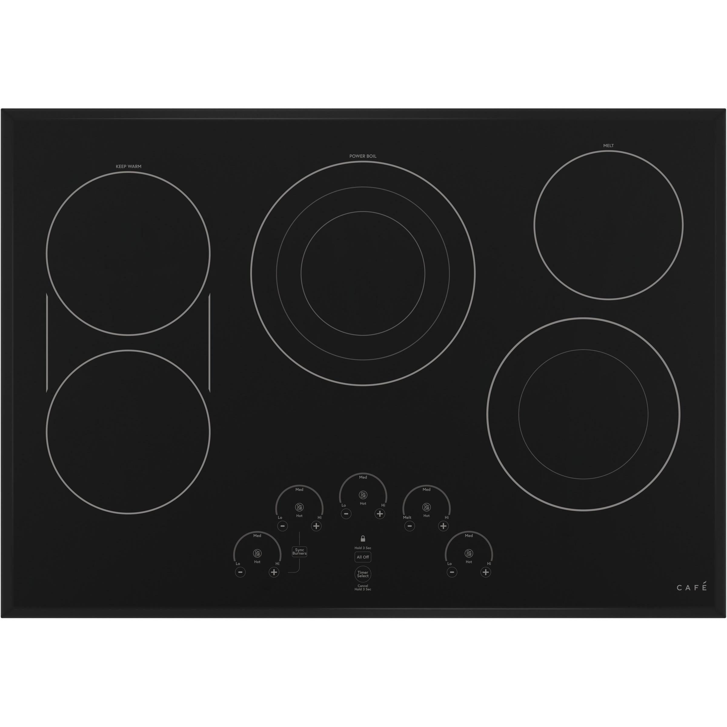 Café 30-inch Built-in Electric Cooktop CEP90301NBB