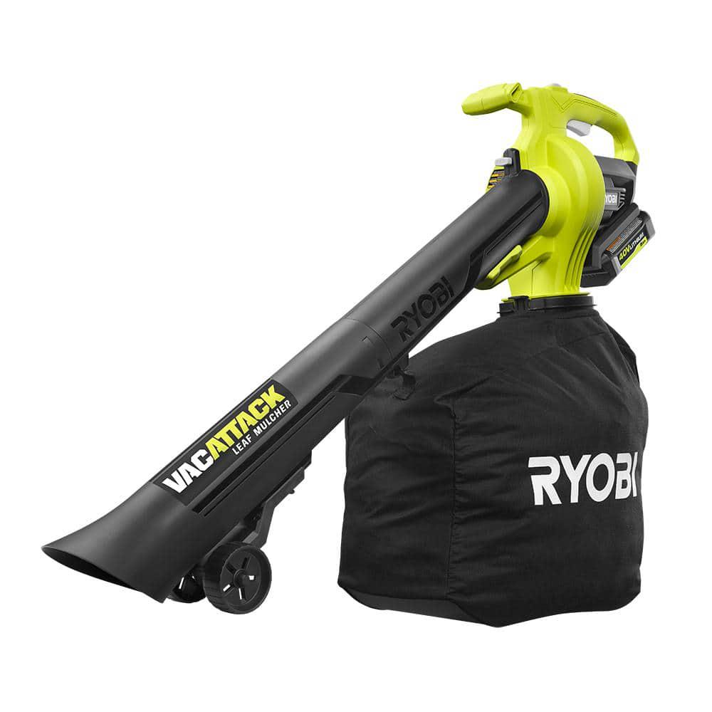 RYOBI 40V Vac Attack Cordless Leaf VacuumMulcher with