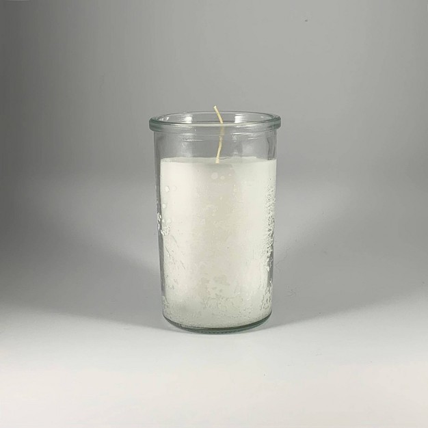 4 56oz Unscented Jar Candle White Continental Candle