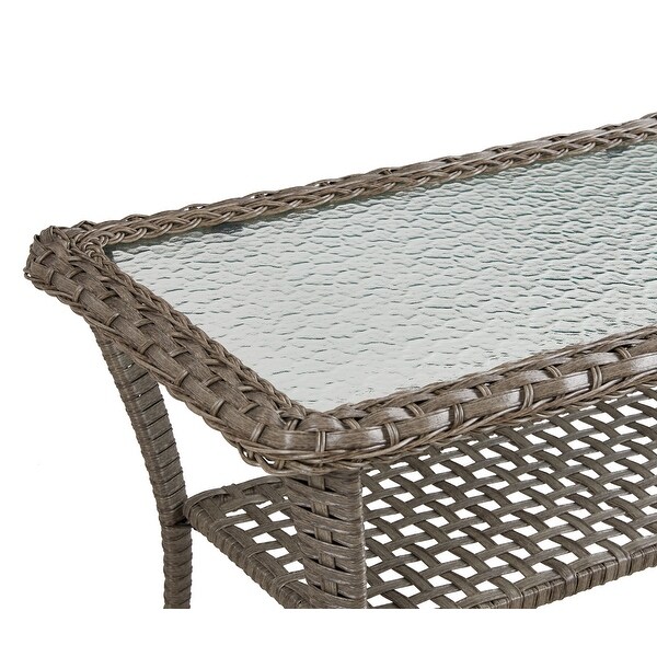 Wicker Rattan Table Garden Tea Table Patio Table