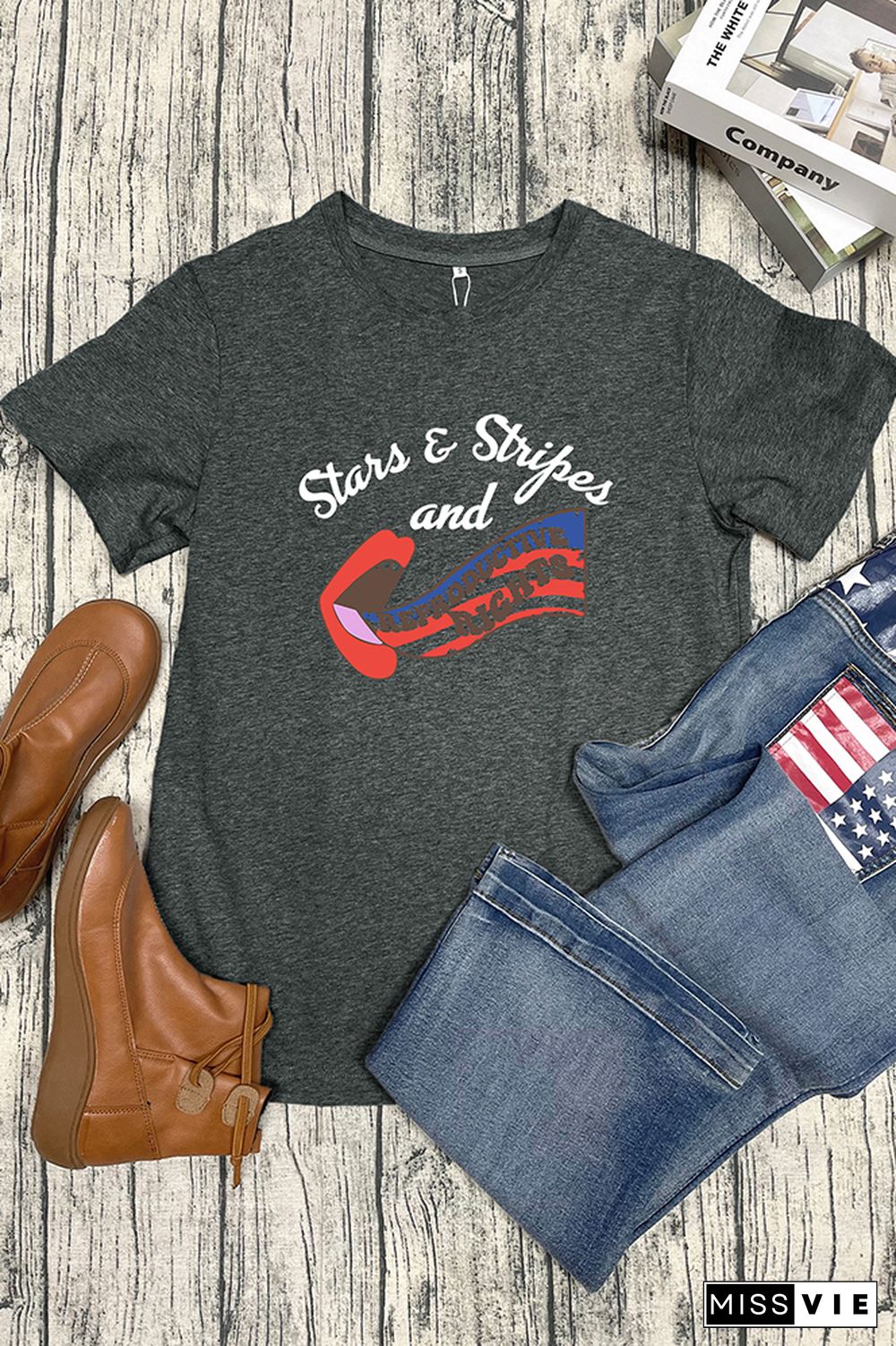 Stars Stripes And Reproductive Rights Graphic Tee Wholesale