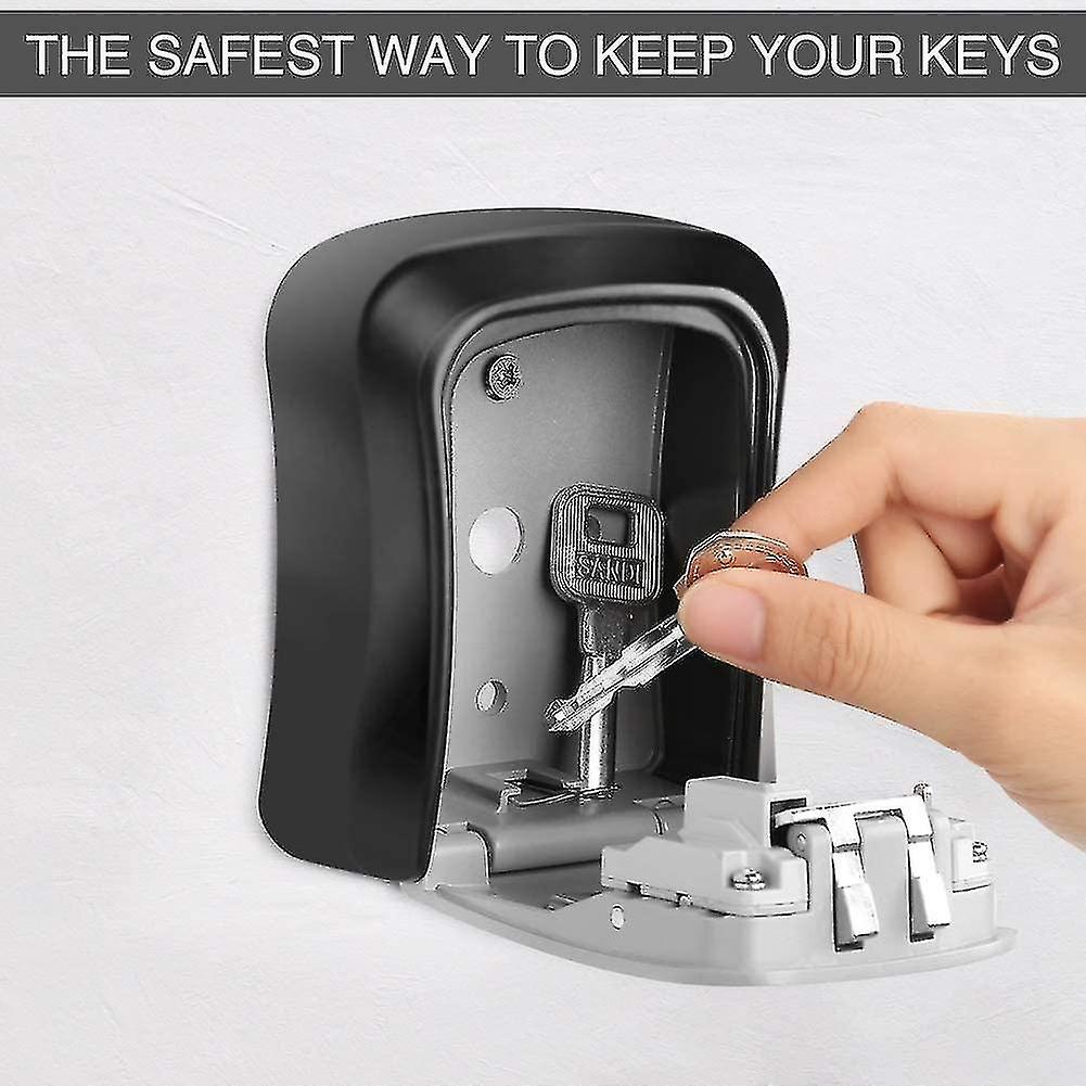 Key Safe With 4 Digit Combination Key Safe Storage Lock Box For Home Garage