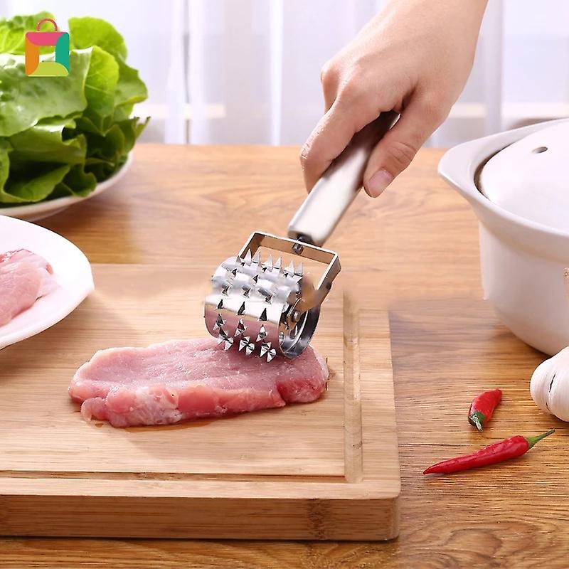 Roller Meat Hammer For Tenderizer Stainless Steel Tenderizer Loose Meat Barbecue Tool Steak Pork Cooking Chops Kitchen Tools