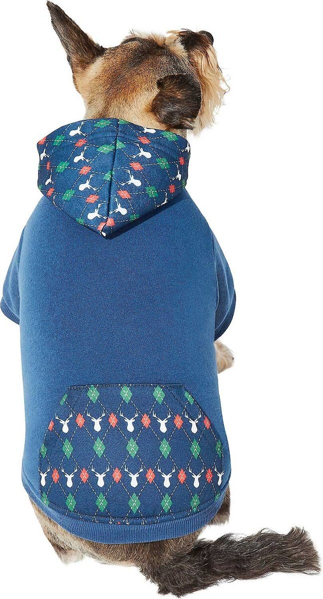 Frisco Argyle Plaid Dog and Cat Hoodie