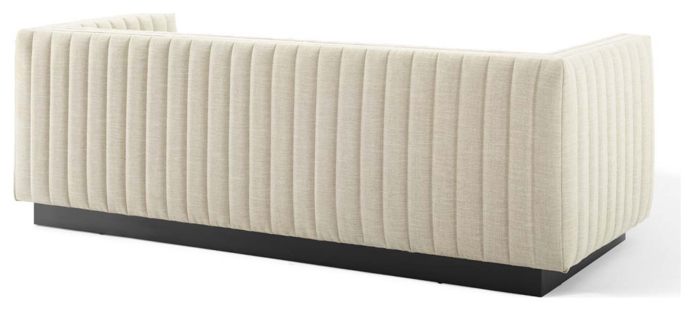 Perception Tufted Upholstered Fabric Sofa   Transitional   Sofas   by Modway  Houzz