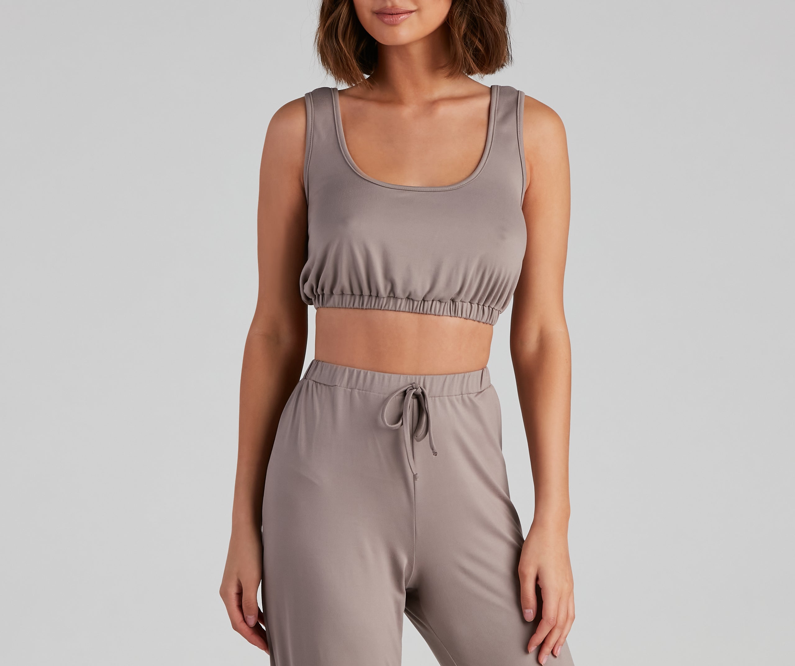 Chill Days Cropped Pajama Tank