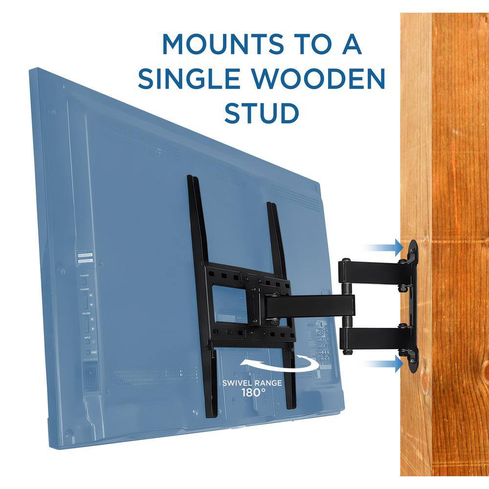 mount-it! Full Motion Corner TV Wall Mount Extending Arm for 20 in. to 55 in. Screen Size MI-4471