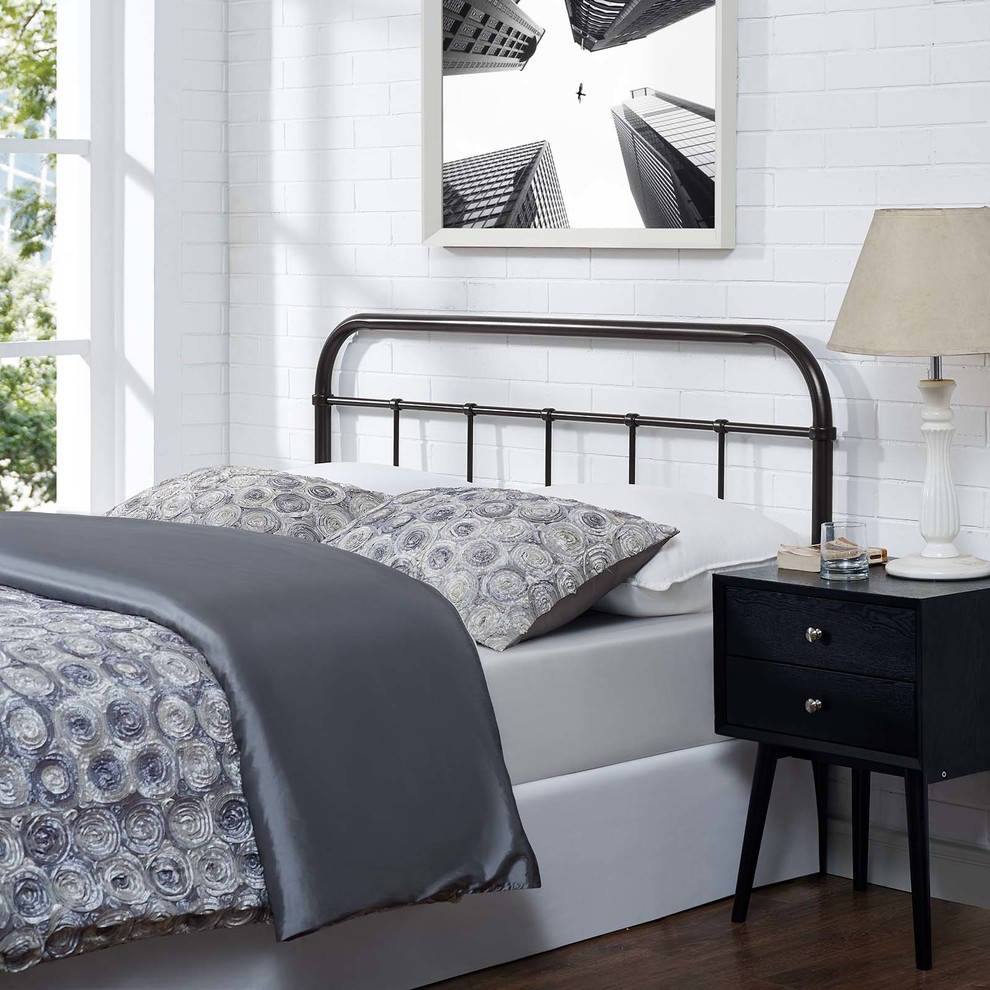 Modern Contemporary Urban Living Design Headboard  Metal Steel   Transitional   Headboards   by House Bound  Houzz