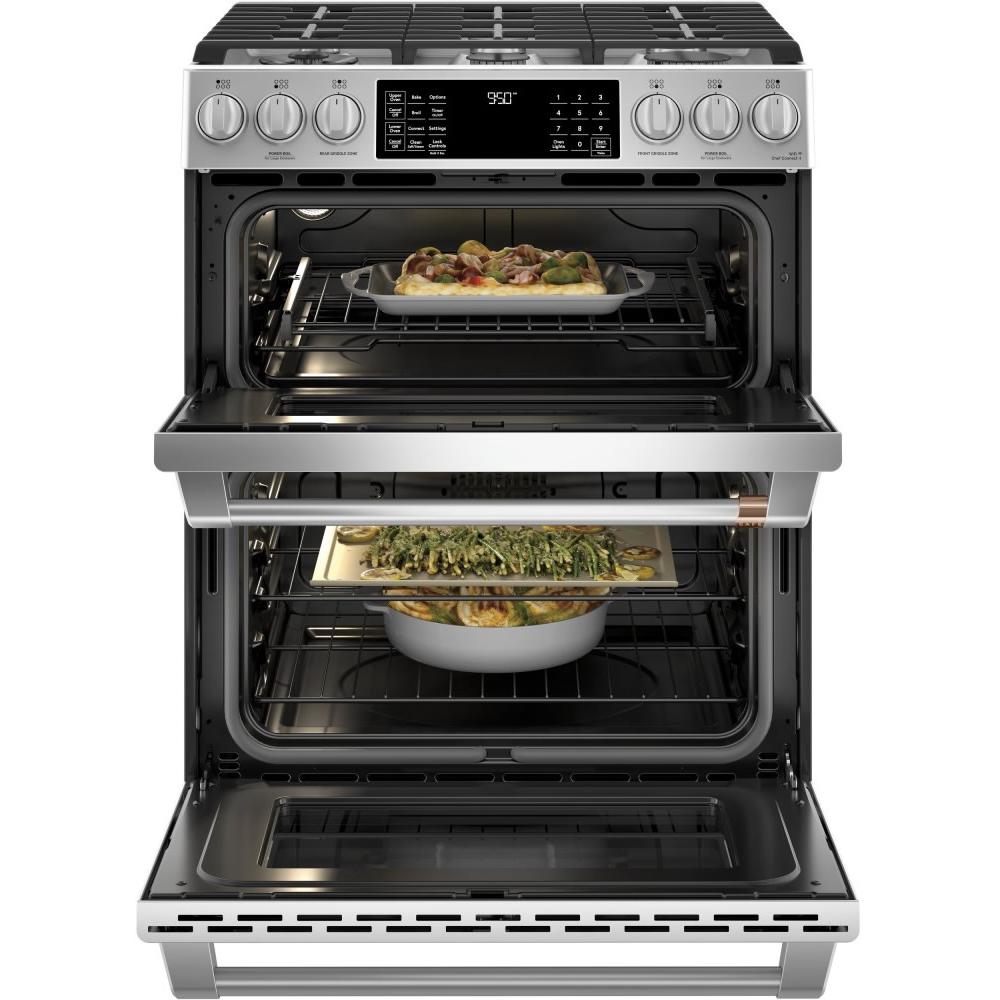 Caf¨¦ 30-inch Slide-In Dual-Fuel Range CC2S950P2MS1