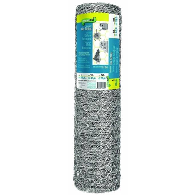 Garden Zone Galvanized Hex Netting 1X18X50 1 Inch Mesh 161850