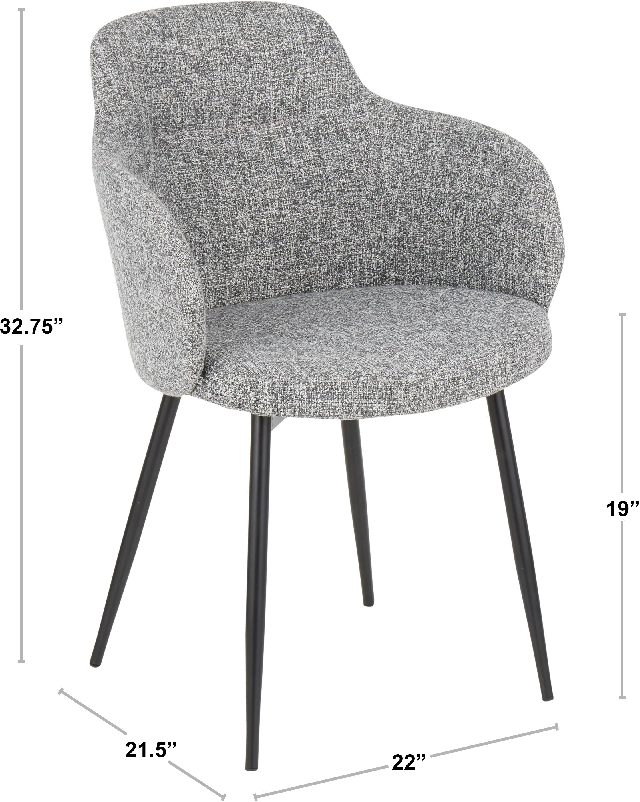 Boyne Gray Upholstered Dining Room Chair