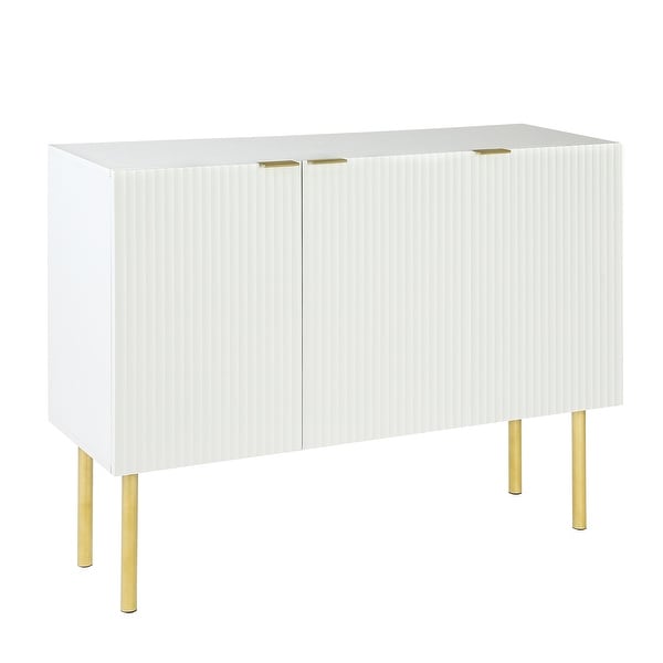 Sideboard Cabinet with Gold Metal Legs and Handles