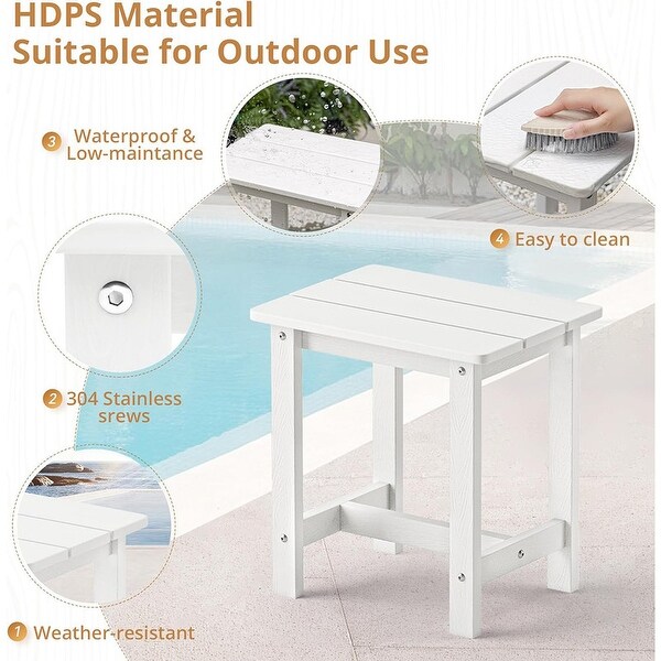 Outdoor Side Table，HDPS Small Outdoor Table