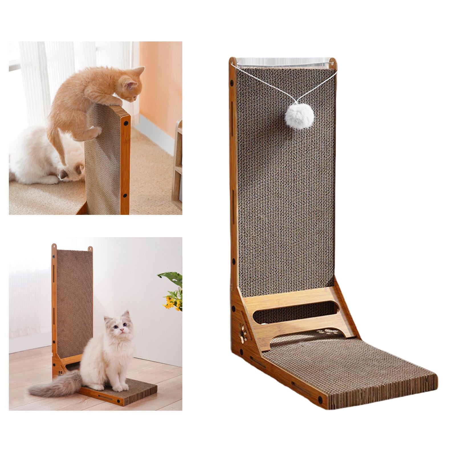 Vertical Cat Scratcher Scratch Pad Lounge Bed Cardboard Cats post for scratching Thickened Standing Scratching Board for Kitty Kitten