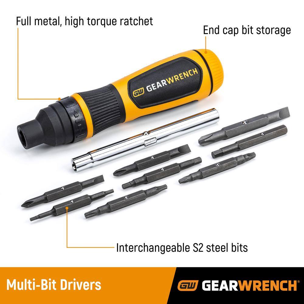 GEARWRENCH 19-in-1 Ratcheting Multi-Bit Driver 80191R