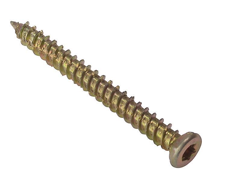 Forgefix 10CFS72 Concrete Frame Screw Torx Thread ZYP 7.5 x 72mm Bag 10