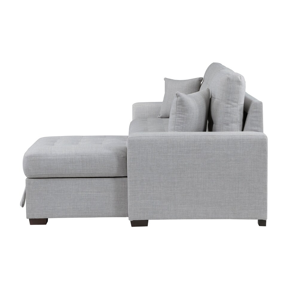 Miles 2 Piece Sectional Sofa Sleeper with Right Chaise