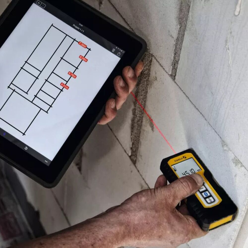 Stabila LD 250 165' Bluetooth Laser Distance Measurer 6250