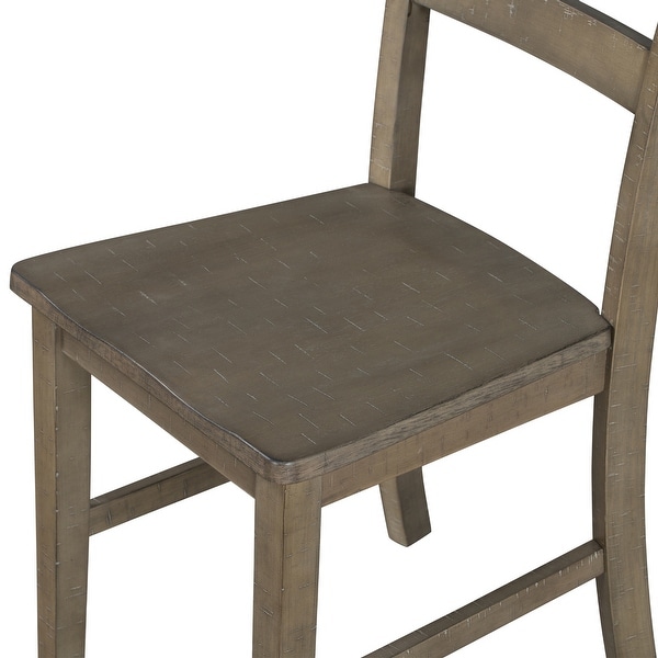 Dining Chairs with Ergonomic Design， Kitchen Solid Wood Chair Set of 6