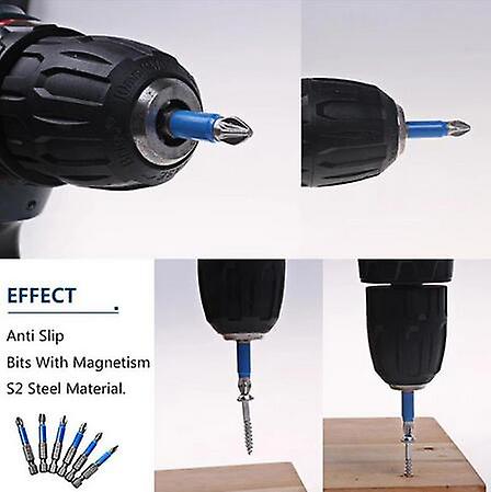 Magnetic Anti-slip Drill Bit 7pcs Magnetic Ph2 Phillips Bits Set Hand Tools Screwdriver Drill Bit 25mm-150mm