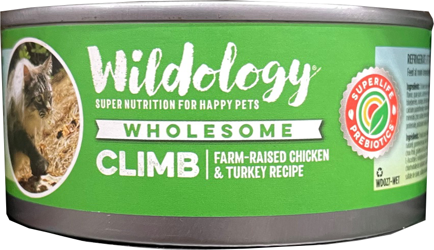 Wildology CLIMB Chicken and Turkey Wet Cat Food 5.5 Oz.