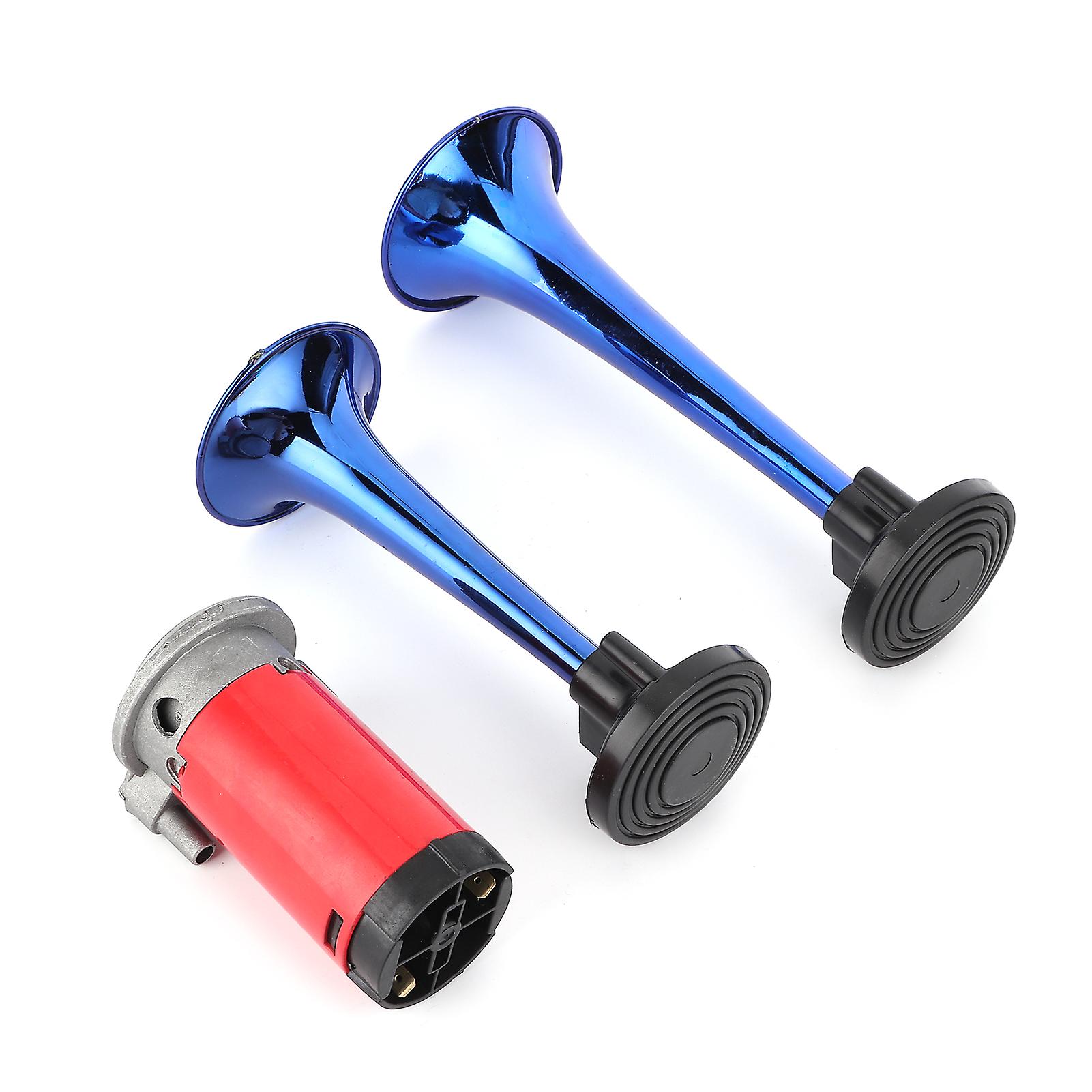 12v Air Horn 178db Loud Sound Dual Trumpet With Air Compressor For Car Motorcycle Boat Truck