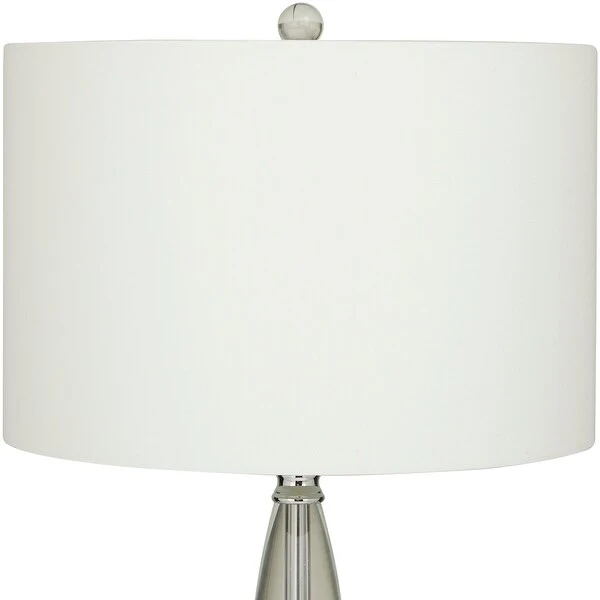 White Crystal Glam Table Lamp - 15 x 15 x 29