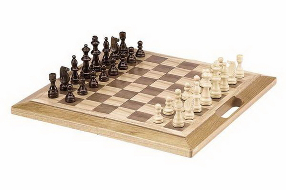 CHH 2144A 16 Wooden 3 in 1 Game Set