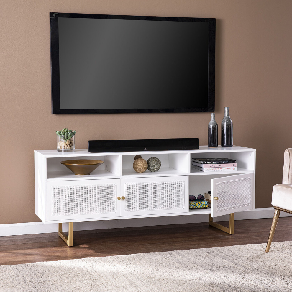 Mursley Media Console   Contemporary   Entertainment Centers And Tv Stands   by HedgeApple  Houzz