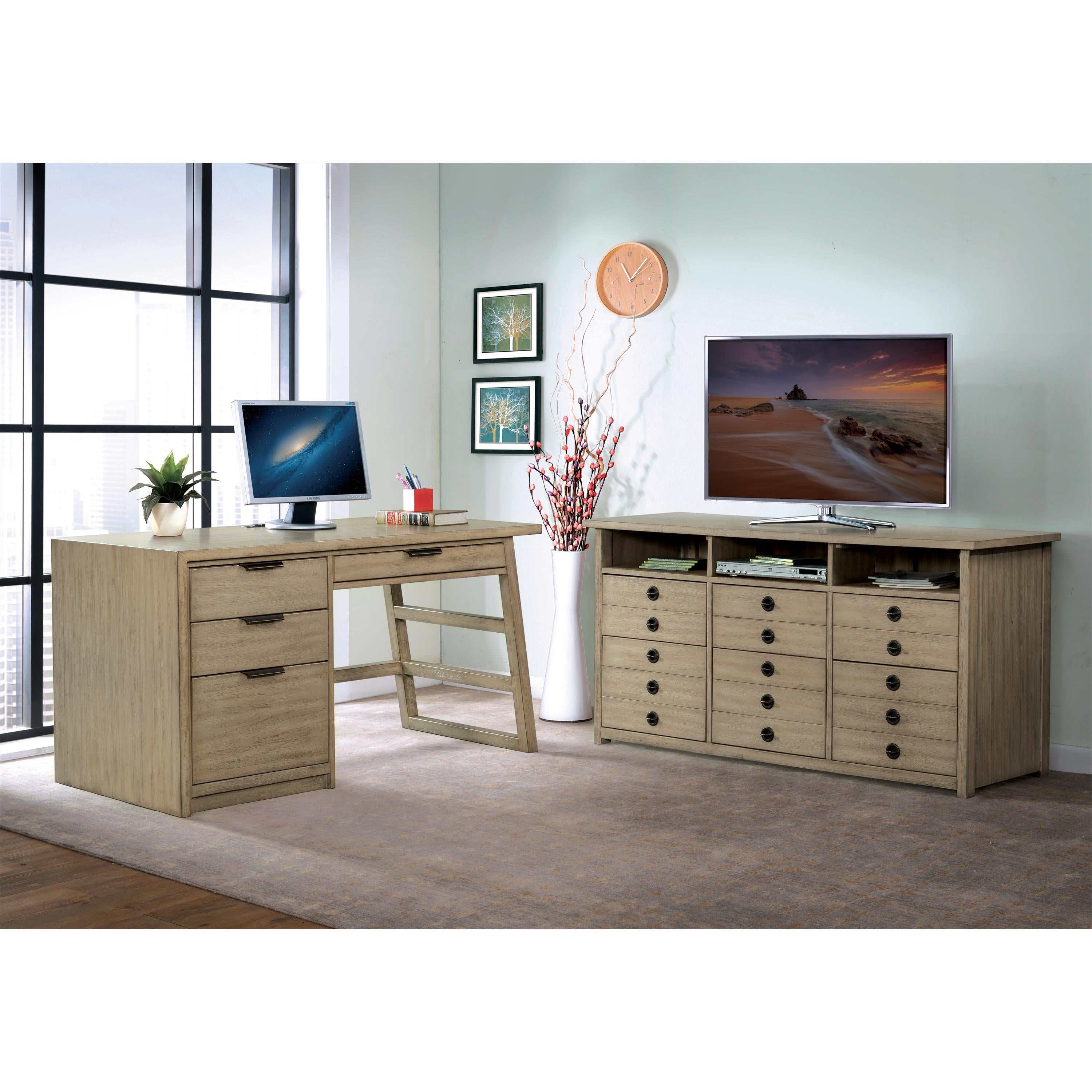 Perspectives Single Pedestal Desk