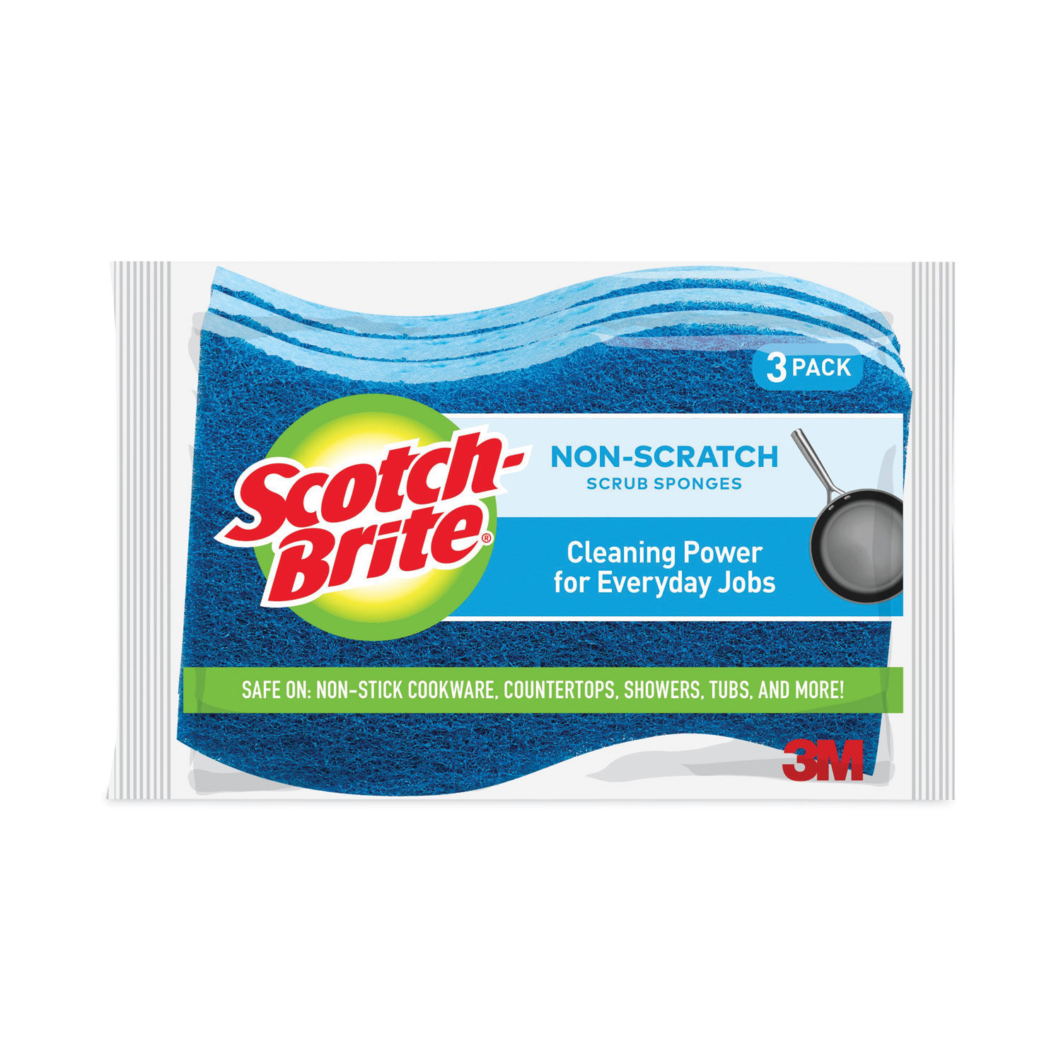 Non-Scratch Multi-Purpose Scrub Sponge by Scotch-Briteandreg; MMMMP38D