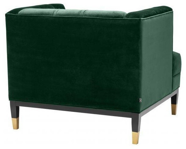 Green Tufted Cube Chair  Eichholtz Castelle   Contemporary   Armchairs And Accent Chairs   by Oroa   Distinctive Furniture  Houzz