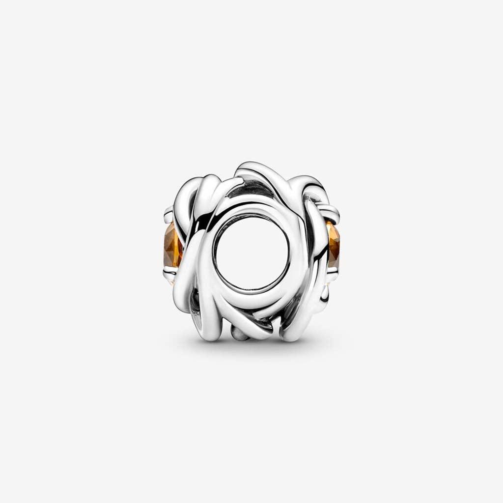 PANDORA  November Honey Eternity Circle Charm