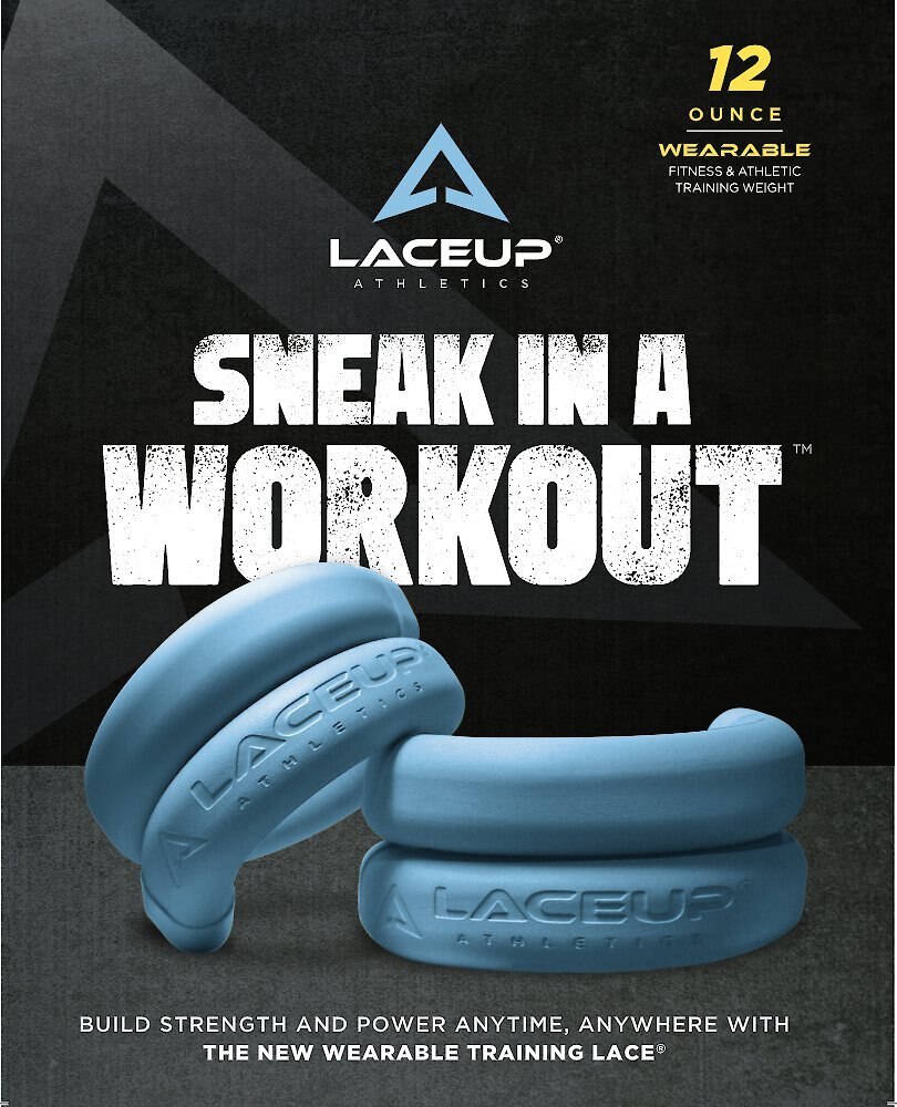 LaceUp Wearable Fitness Wrist Weight， 2 count