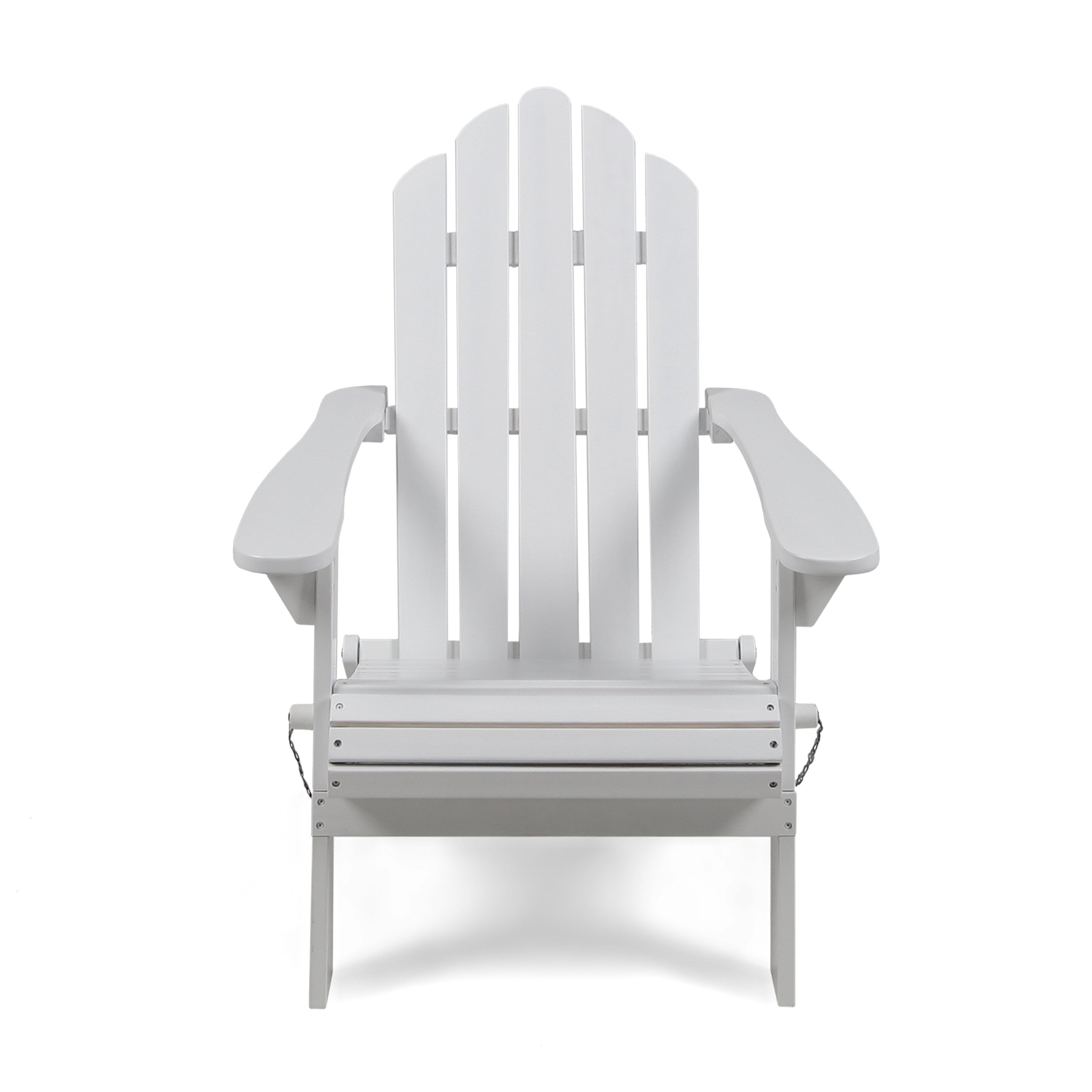 Cara Outdoor Acacia Wood Folding Adirondack Chair