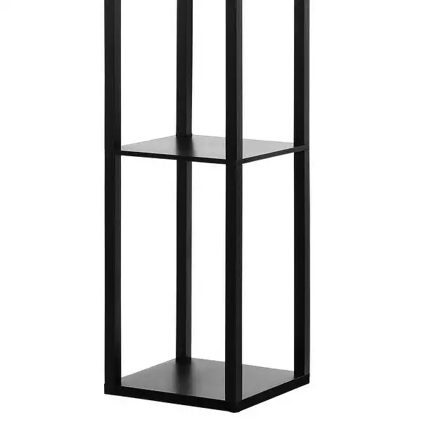 GetLedel 63-inch Etagere Floor Lamp with 3-tier Storage Shelf