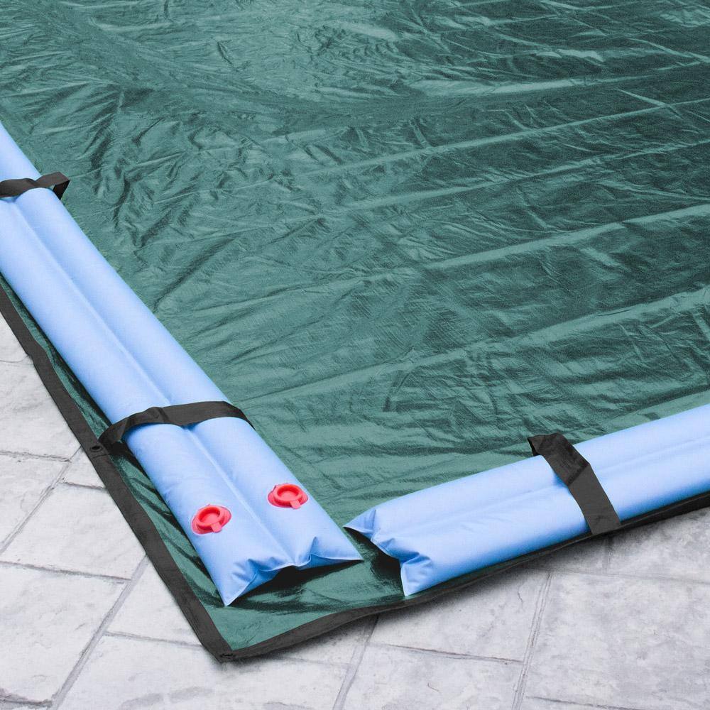 Robelle Supreme Plus 20 ft. x 45 ft. Rectangular Teal Solid In-Ground Winter Pool Cover 392045R