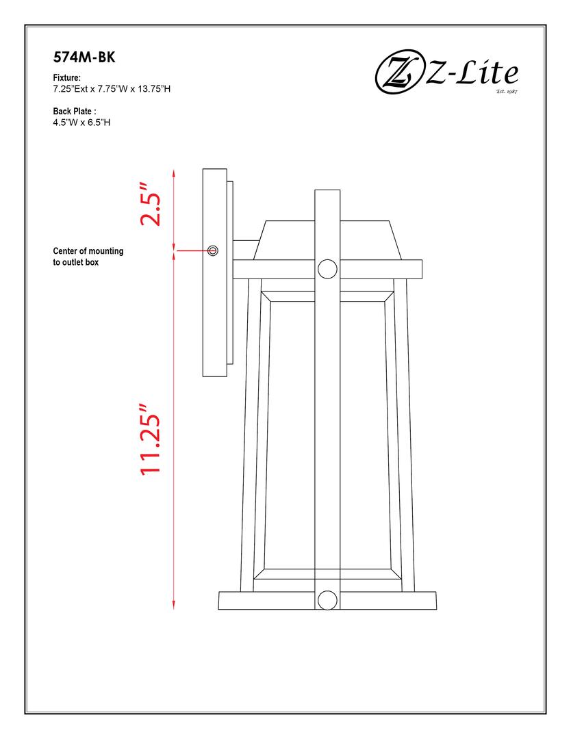 Z-Lite 574MBK