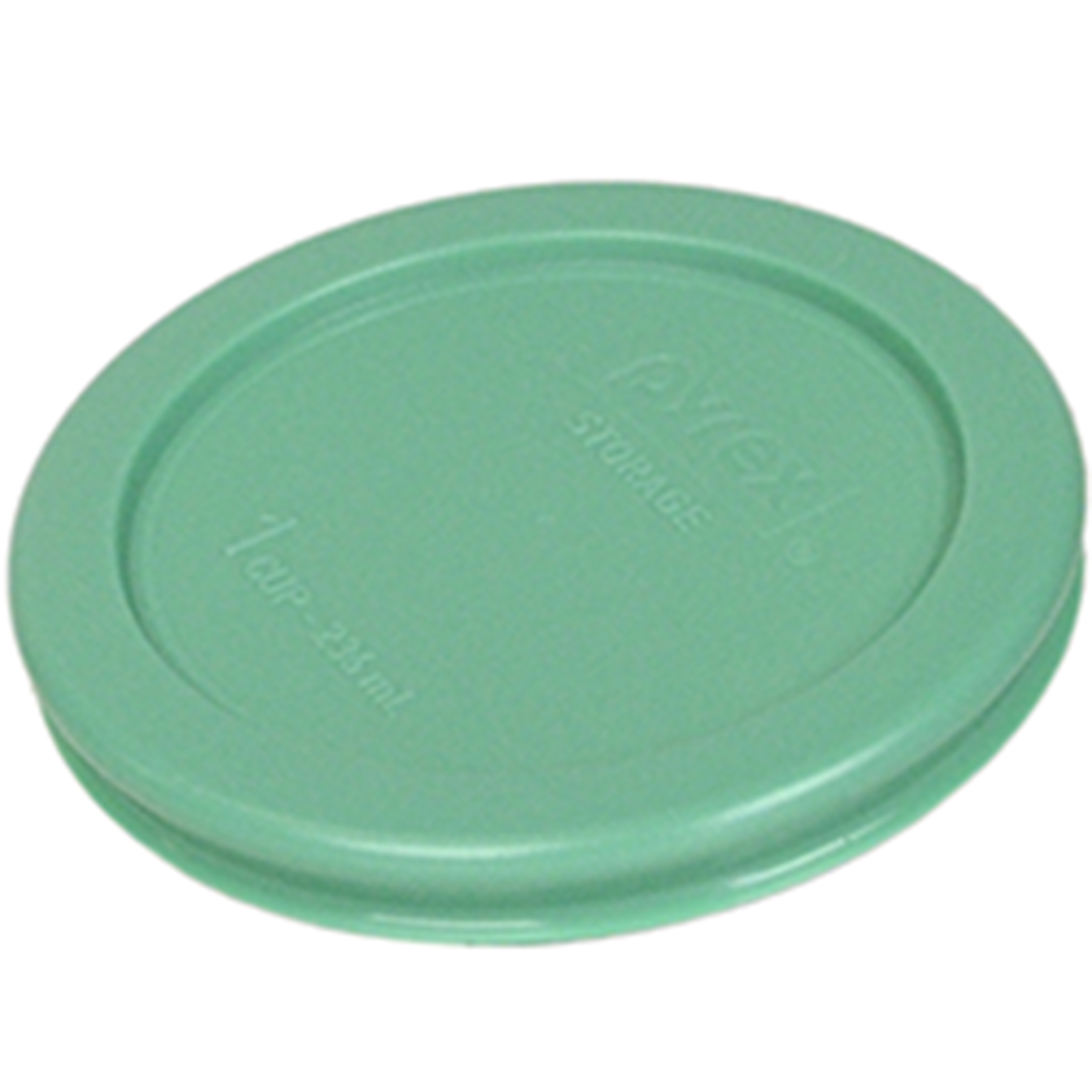 Pyrex 7202 1-Cup Clear Round Glass Food Storage Bowl and 7202-PC Green Lid (2-Pack)