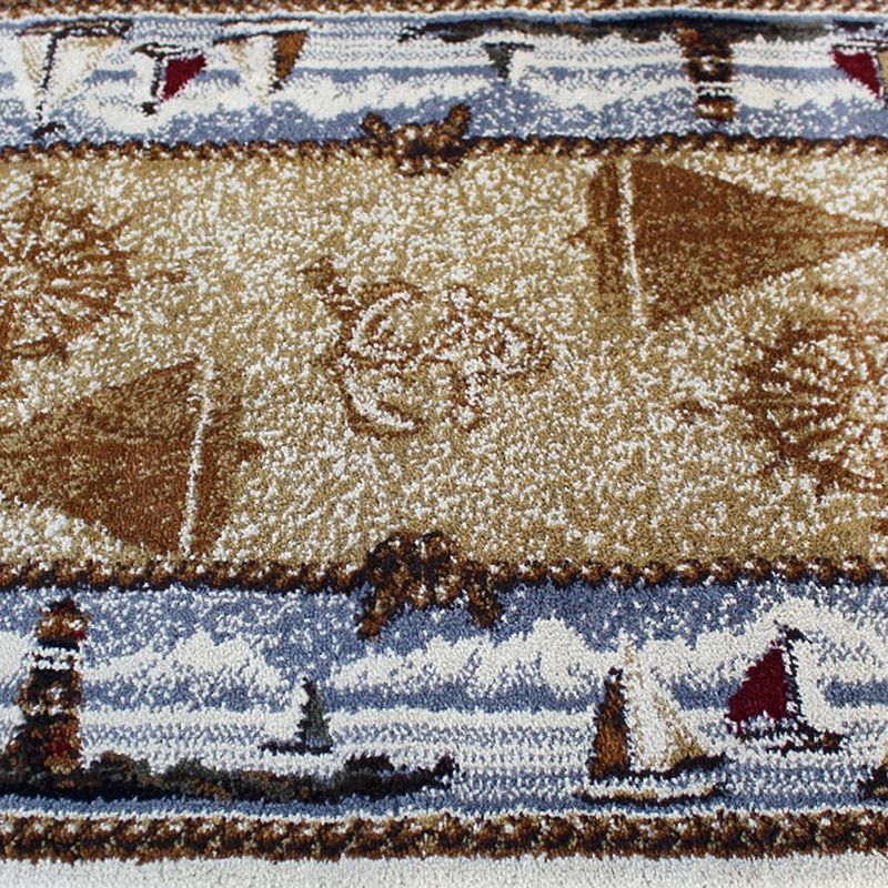 Masada Rugs Masada Rugs Nautical Scene Area Rug Mat - 2'x3'