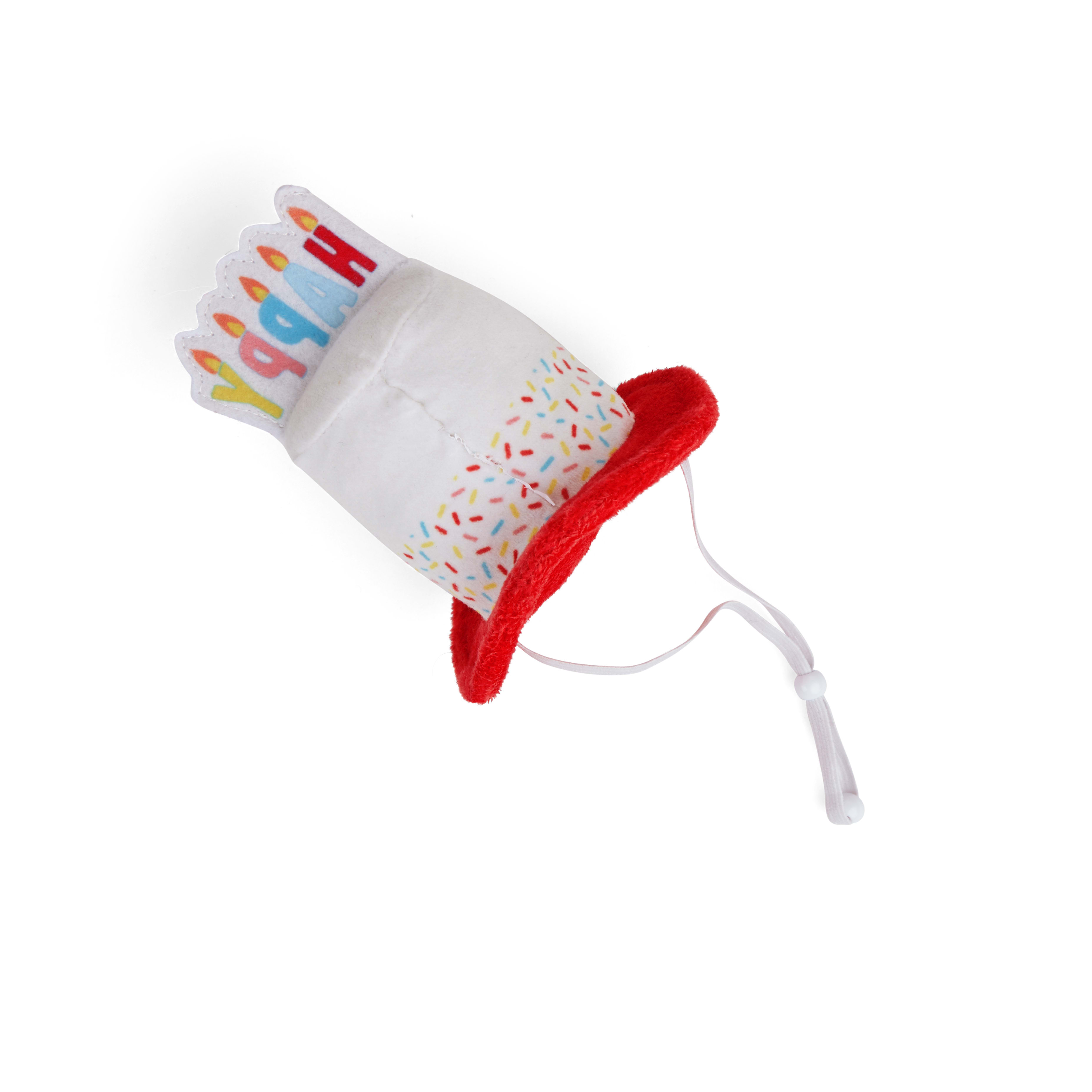 YOULY Birthday Cake Dog Hat， Small/Medium